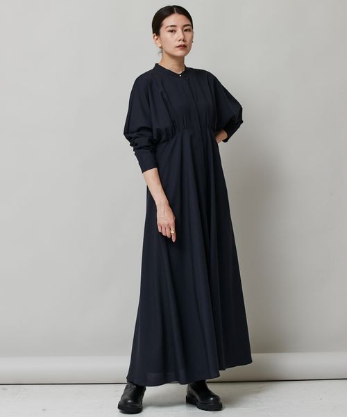 Curensology（カレンソロジー）の「ウールブラウジングワンピース  