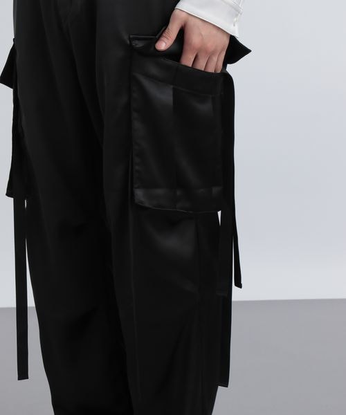 HARE（ハレ）の「サテンテクノカーゴパンツ（パンツ・メンズ・ブラック09・FREE）」の11枚目の写真