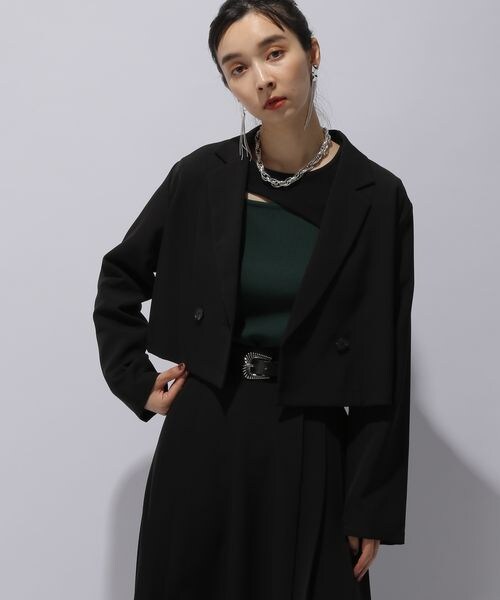 HARE（ハレ）の「ショートジャケット＊プリーツスカートSET UP