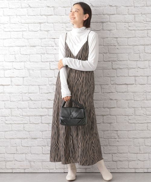 LEPSIM(レプシィム)の「プリントパターンキャミワンピース(ワンピース/ドレス・レディース・ボカシ柄09/ゼブラ柄53・FREE SIZE)」の6枚目の写真