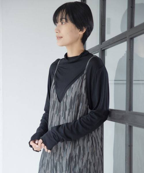 LEPSIM(レプシィム)の「プリントパターンキャミワンピース(ワンピース/ドレス・レディース・ボカシ柄09/ゼブラ柄53・FREE SIZE)」の3枚目の写真