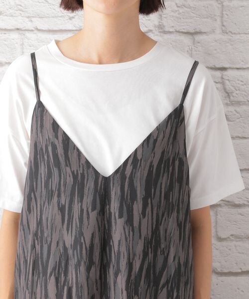 LEPSIM(レプシィム)の「プリントパターンキャミワンピース(ワンピース/ドレス・レディース・ボカシ柄09/ゼブラ柄53・FREE SIZE)」の10枚目の写真