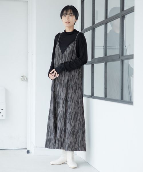 LEPSIM(レプシィム)の「プリントパターンキャミワンピース(ワンピース/ドレス・レディース・ボカシ柄09/ゼブラ柄53・FREE SIZE)」の1枚目の写真