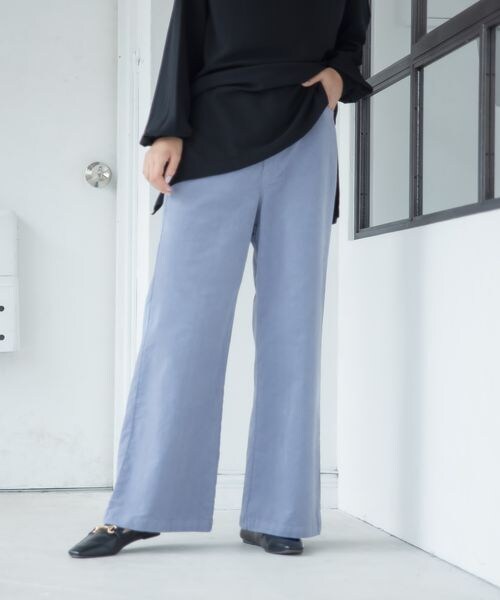 LEPSIM（レプシィム）の「ストレッチコーデュロイパンツ（パンツ・レディース・オフホワイト05/カーキ78/ブルー85・M/L）」の3枚目の写真