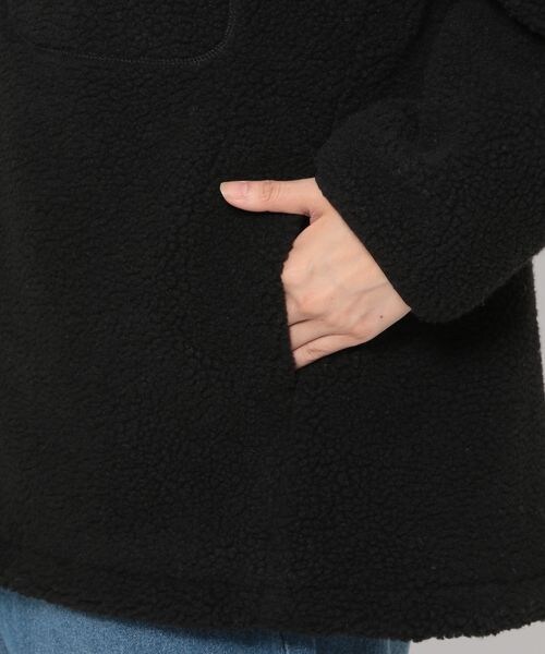 LEPSIM(レプシィム)の「ノーカラーボアジャケット(ジャケット/アウター・レディース・ブラック09/グレージュ13/カーキ78・M/L)」の17枚目の写真