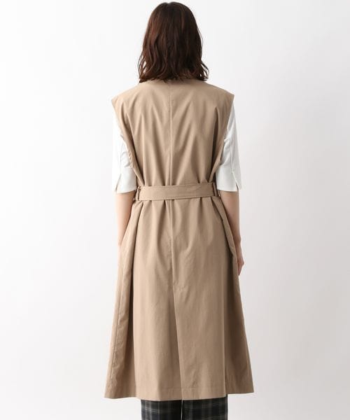 LEPSIM(レプシィム)の「トレンチベスト(ジャケット/アウター・レディース・ベージュ52/カーキ74・FREE SIZE)」の15枚目の写真