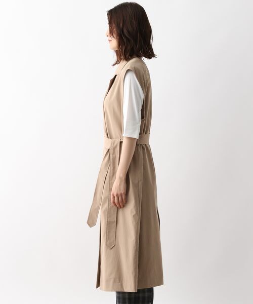 LEPSIM(レプシィム)の「トレンチベスト(ジャケット/アウター・レディース・ベージュ52/カーキ74・FREE SIZE)」の14枚目の写真