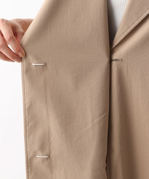 LEPSIM(レプシィム)の「トレンチベスト(ジャケット/アウター・レディース・ベージュ52/カーキ74・FREE SIZE)」の22枚目の写真