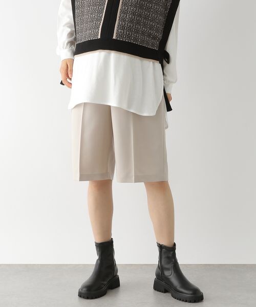 LEPSIM（レプシィム）の「マタニティ／ショートパンツ（パンツ・レディース・ブラック09/グレージュ13・FREE SIZE）」の2枚目の写真