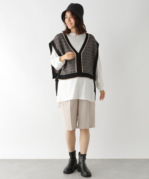 LEPSIM（レプシィム）の「マタニティ／ショートパンツ（パンツ・レディース・ブラック09/グレージュ13・FREE SIZE）」の5枚目の写真