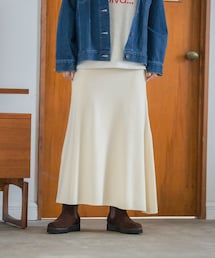 LEPSIM | 12ゲージ満たされフレアニットスカート(スカート)