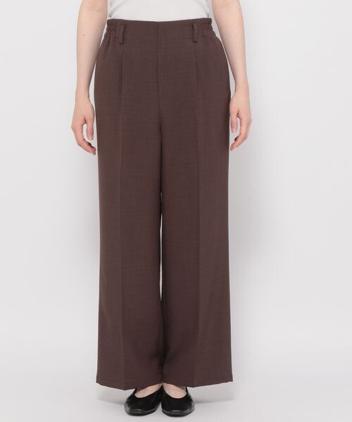 LEPSIM(レプシィム)の「リネンライクイージーパンツ(パンツ・レディース・ピンク25/ブラウン58・FREE SIZE)」の6枚目の写真