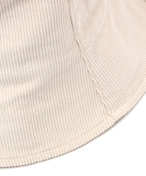 LEPSIM（レプシィム）の「コーデュロイバケハ（帽子・レディース・アイボリー08/ブラック09/ベージュ51・ONE SIZE）」の14枚目の写真