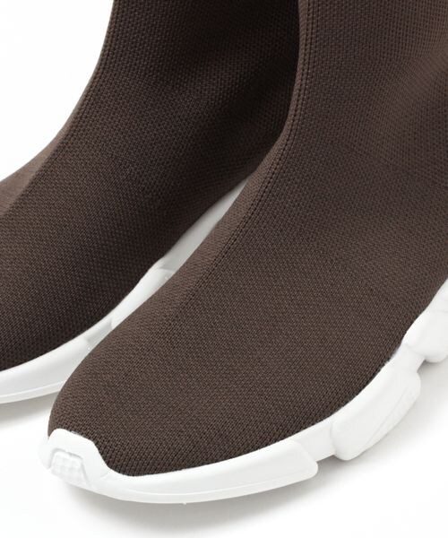 LEPSIM（レプシィム）の「ハイカットニットスニーカー（シューズ・レディース・ブラック09/モカ55・M(23-23.5)/L(24-24.5)）」の11枚目の写真