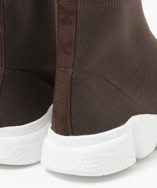 LEPSIM（レプシィム）の「ハイカットニットスニーカー（シューズ・レディース・ブラック09/モカ55・M(23-23.5)/L(24-24.5)）」の13枚目の写真