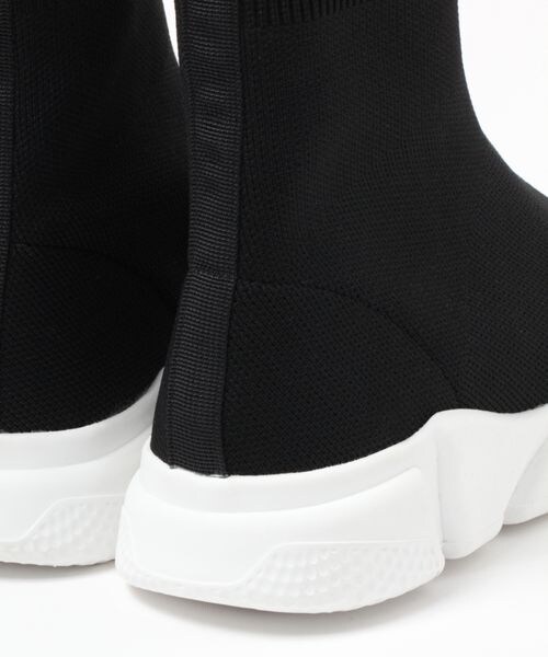 LEPSIM（レプシィム）の「ハイカットニットスニーカー（シューズ・レディース・ブラック09/モカ55・M(23-23.5)/L(24-24.5)）」の9枚目の写真