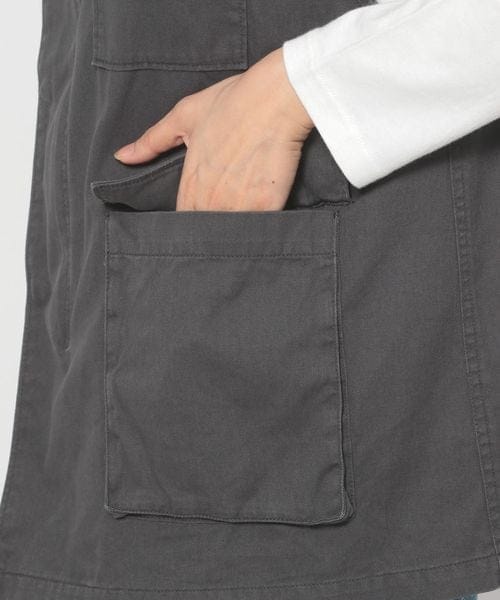 LEPSIM（レプシィム）の「ノーカラーミリタリーベスト（ジャケット/アウター・レディース・ブラック09/カーキ78・FREE SIZE）」の12枚目の写真