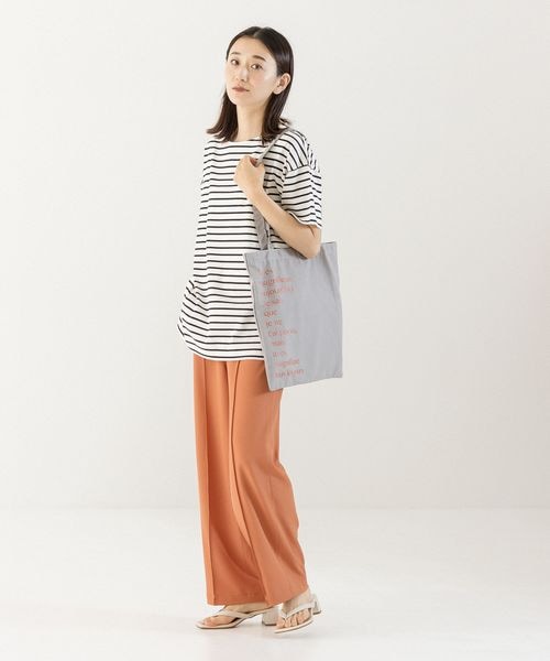 LEPSIM（レプシィム）の「嬉しい機能が付いたストレートパンツ（パンツ・レディース・ブラック09/グレージュ13/オレンジ45/ブルー85・SS/S/M/L/LL(WEB限定)）」の8枚目の写真