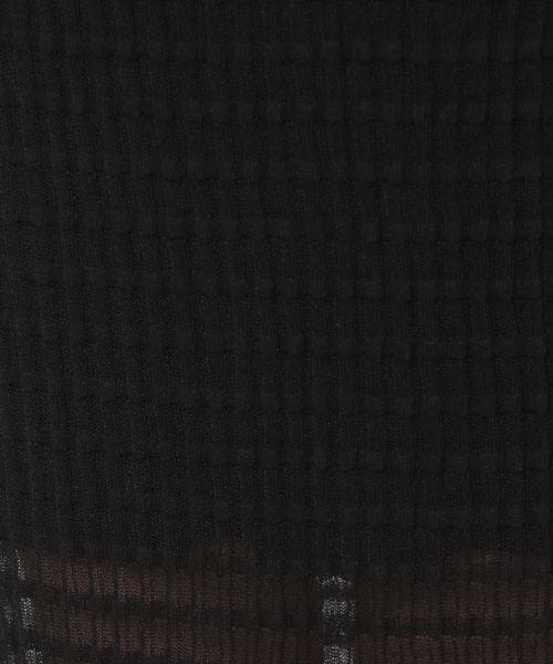 LOWRYS FARM（ローリーズファーム）の「ジャガードシアーニットワンピース（ワンピース/ドレス・レディース・アイボリー08/ブラック09/グリーン78・F）」の17枚目の写真