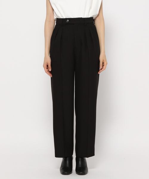 LOWRYS FARM（ローリーズファーム）の「スタイルＵＰワイドパンツ（パンツ・レディース・アイボリー08/ブラック09/ブラウン58/イエロー65・S/M/L）」の11枚目の写真