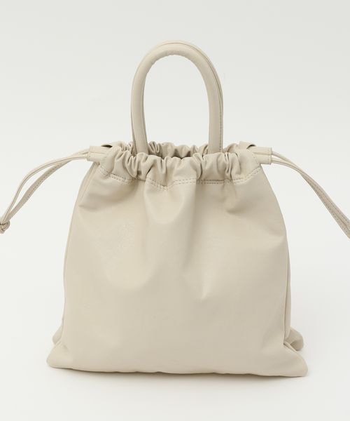 LOWRYS FARM（ローリーズファーム）の「３ＲＯＯＭキンチャクＢＡＧ（バッグ・レディース・アイボリー08/ブラック09/ピンク25・ナシ）」の10枚目の写真