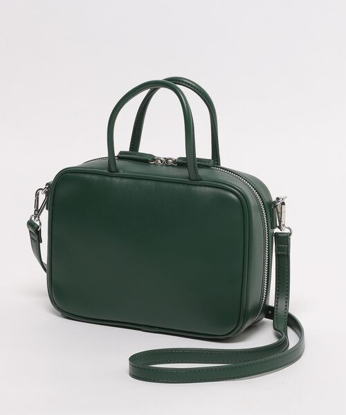 LOWRYS FARM（ローリーズファーム）の「ラウンドファスナーＢＡＧ（バッグ・レディース・アイボリー08/ブラック09/グリーン75・FREE）」の3枚目の写真