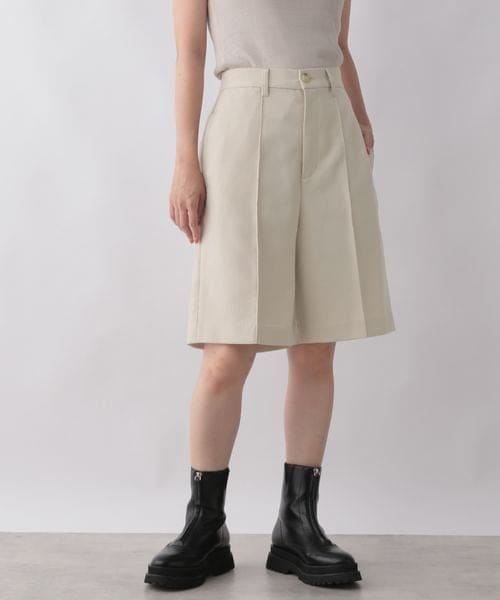 LOWRYS FARM（ローリーズファーム）の「メランジピンタックショートパンツ（パンツ・レディース・アイボリー08/ブラック09/ブラウン58・F）」の14枚目の写真