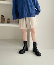 LOWRYS FARM | メランジピンタックショートパンツ(パンツ)