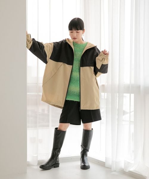 LOWRYS FARM（ローリーズファーム）の「メランジピンタックショートパンツ（パンツ・レディース・アイボリー08/ブラック09/ブラウン58・F）」の8枚目の写真