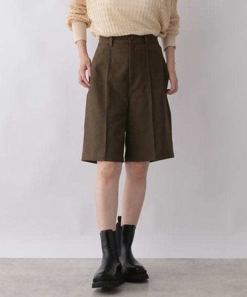 LOWRYS FARM（ローリーズファーム）の「メランジピンタックショートパンツ（パンツ・レディース・アイボリー08/ブラック09/ブラウン58・F）」の18枚目の写真