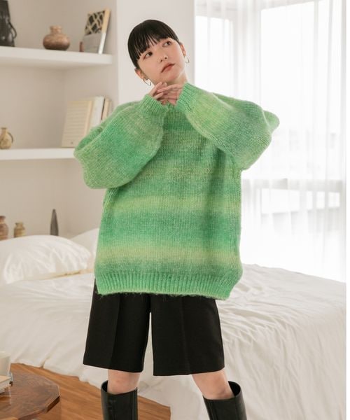 LOWRYS FARM（ローリーズファーム）の「メランジピンタックショートパンツ（パンツ・レディース・アイボリー08/ブラック09/ブラウン58・F）」の9枚目の写真