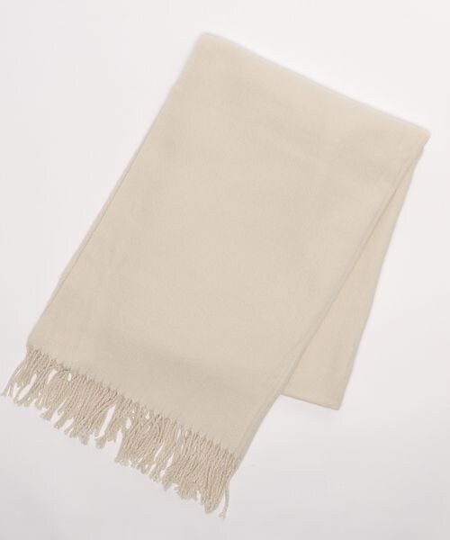 LOWRYS FARM（ローリーズファーム）の「ストール（ファッション雑貨・レディース・アイボリーチェック06/アイボリー08/グレー18/オレンジチェック40/オレンジ45/ベージュチェック50・フリー）」の2枚目の写真