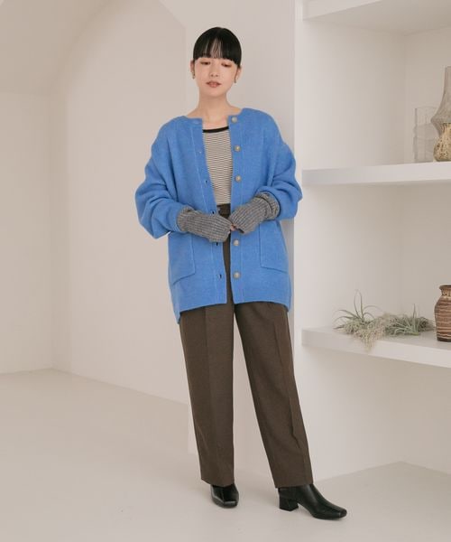 LOWRYS FARM（ローリーズファーム）の「アームウォーマー（ファッション雑貨・レディース・アイボリー08/グレー18/オレンジ45/ブラウン55・フリー）」の6枚目の写真