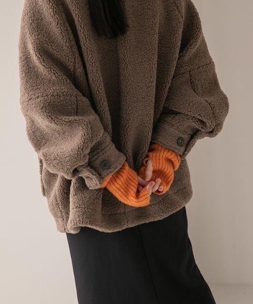 LOWRYS FARM（ローリーズファーム）の「アームウォーマー（ファッション雑貨・レディース・アイボリー08/グレー18/オレンジ45/ブラウン55・フリー）」の9枚目の写真