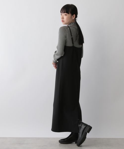 LOWRYS FARM（ローリーズファーム）の「ジョーゼットキャミワンピ（ワンピース/ドレス・レディース・アイボリー08/ブラック09/ブラウン58/カーキ78・F）」の8枚目の写真