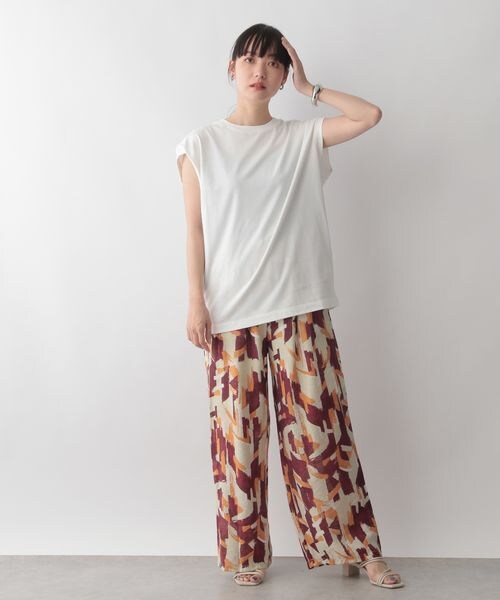 LOWRYS FARM（ローリーズファーム）の「ペイントガライージーパンツ（パンツ・レディース・レッド35/グリーン75/ブルー85・F）」の4枚目の写真