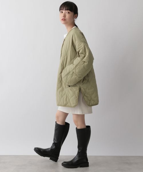 LOWRYS FARM（ローリーズファーム）の「キルティングブルゾン（ジャケット/アウター・レディース・アイボリー08/ブラック09/ベージュ52/カーキ78・F）」の16枚目の写真