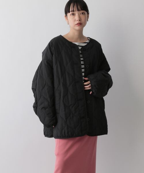 LOWRYS FARM（ローリーズファーム）の「キルティングブルゾン（ジャケット/アウター・レディース・アイボリー08/ブラック09/ベージュ52/カーキ78・F）」の12枚目の写真