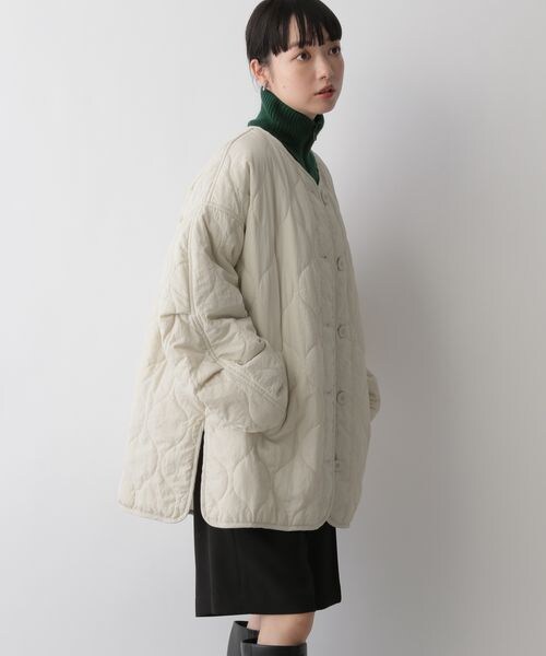 LOWRYS FARM（ローリーズファーム）の「キルティングブルゾン（ジャケット/アウター・レディース・アイボリー08/ブラック09/ベージュ52/カーキ78・F）」の9枚目の写真