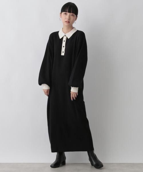 LOWRYS FARM（ローリーズファーム）の「ニットポロワンピース（）」 - WEAR