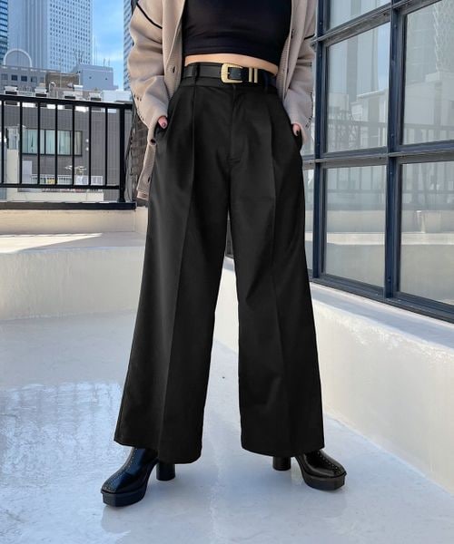 PAGEBOY（ページボーイ）の「交織ツイルワイドパンツ（）」 - WEAR