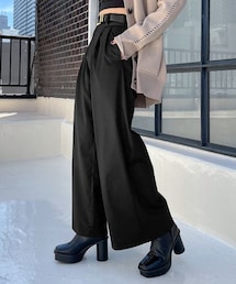 PAGEBOY | 交織ツイルワイドパンツ(パンツ)