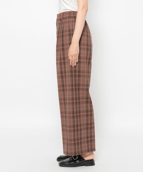 PAGEBOY（ページボーイ）の「TRチェックワイドパンツ（パンツ・レディース・グレー系10/ブラウン系50・F）」の13枚目の写真