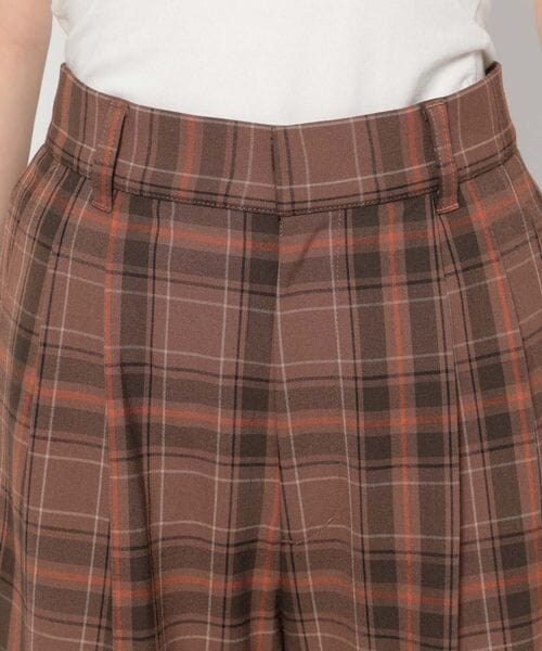 PAGEBOY（ページボーイ）の「TRチェックワイドパンツ（パンツ・レディース・グレー系10/ブラウン系50・F）」の15枚目の写真