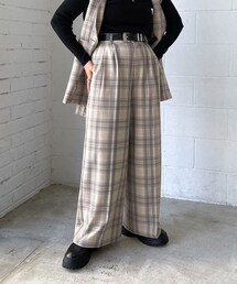 PAGEBOY | TRチェックワイドパンツ(パンツ)