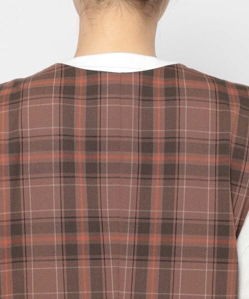 PAGEBOY（ページボーイ）の「TRチェックジレ（ジャケット/アウター・レディース・グレー系10/ブラウン系50・F）」の20枚目の写真