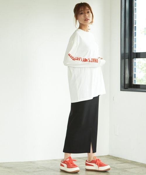 PAGEBOY(ページボーイ)の「アメリカンエンブレムロンT(トップス・メンズ・オフホワイト05/ブラック09・M/L)」の8枚目の写真