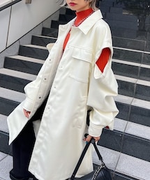 PAGEBOY | エコレザーカスタムロングブルゾン(ジャケット/アウター)