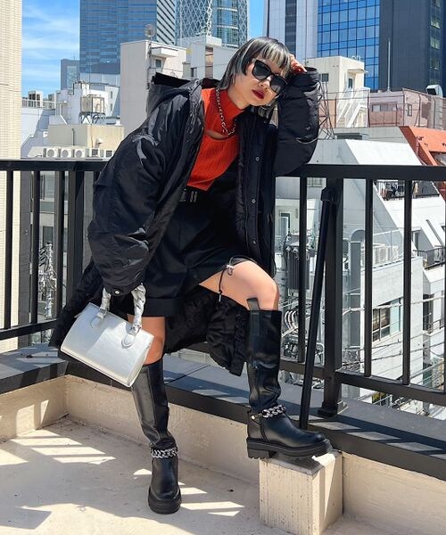 PAGEBOY（ページボーイ）の「交織ツイルロールアップショートパンツ（パンツ・レディース・ブラック09/グレージュ12/モカ51・F）」の6枚目の写真