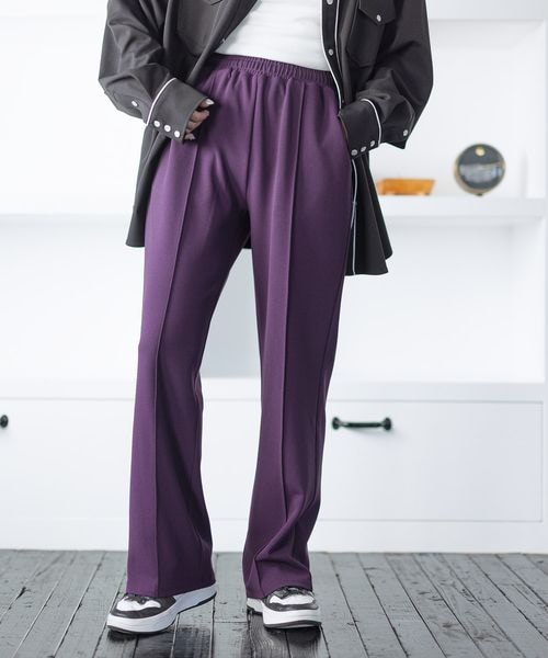 PAGEBOY（ページボーイ）の「イージーストレートパンツ（パンツ・レディース・ヒョウ柄08/オレンジ45/パープル98・FREE）」の3枚目の写真